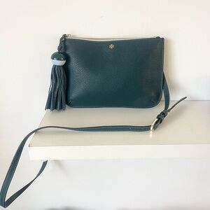 Tory Burch Tassel Green/Teal Crossbody Bag